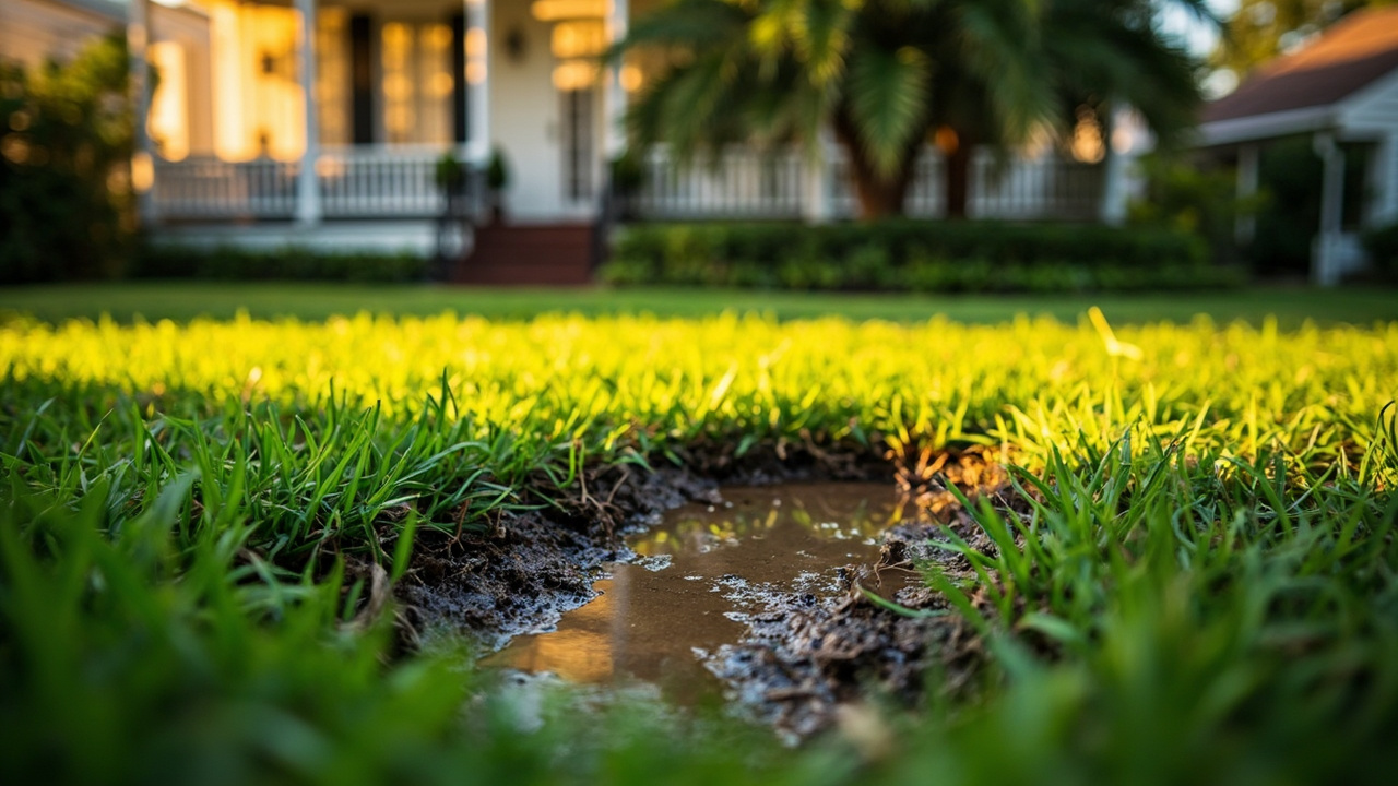 Wet Spots in Yard in New Orleans – Expert Diagnosis and Permanent Repair