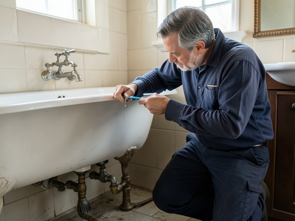 Restoring vs replacing antique clawfoot tub fixtur